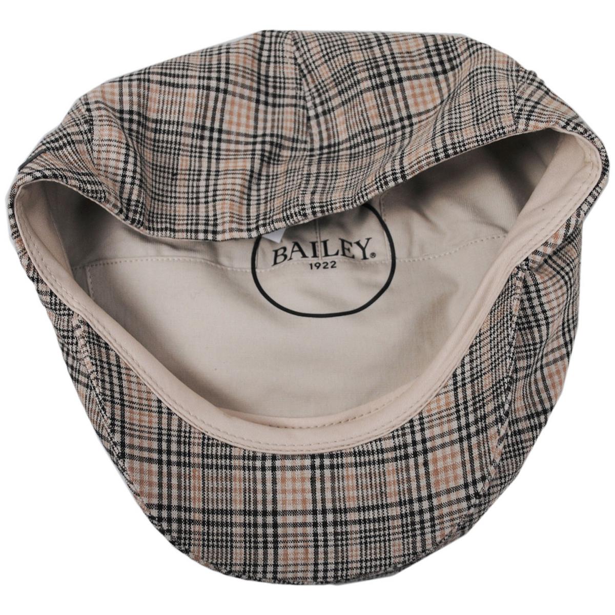 Bailey 1922 | Duch Linen Plaid 5 Panel Ivy Cap | 167222 | under | GRIT PLAID