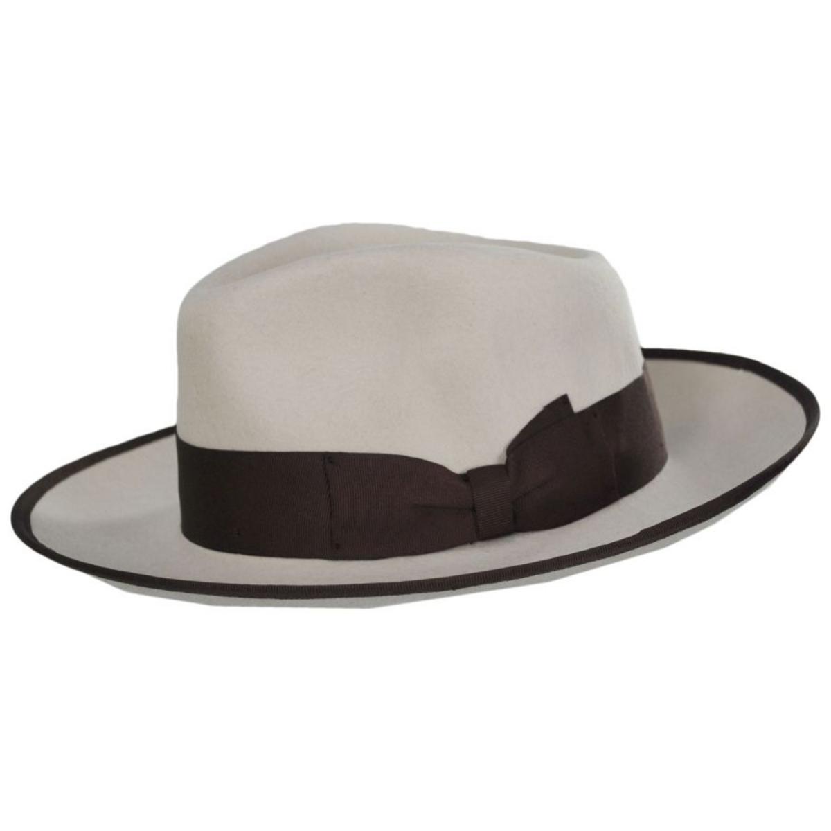 Bigalli | Kellan Wool Felt Fedora Hat | 131431 | profile | CREAM