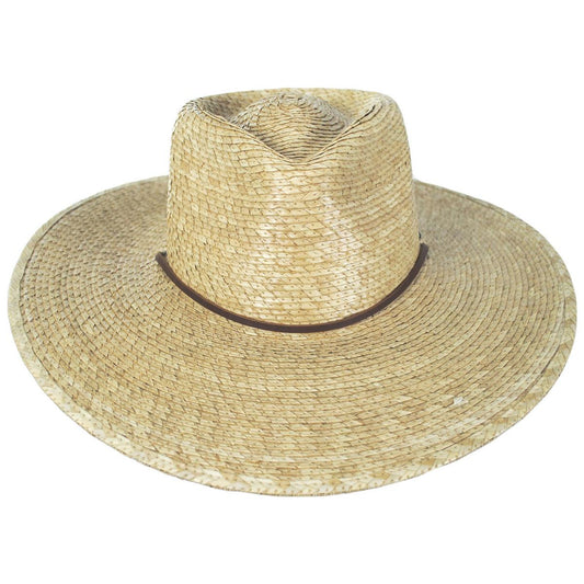 BRIXTON HATS | Morrison Palm Straw Lifeguard Hat | 128355 | front | NATURAL