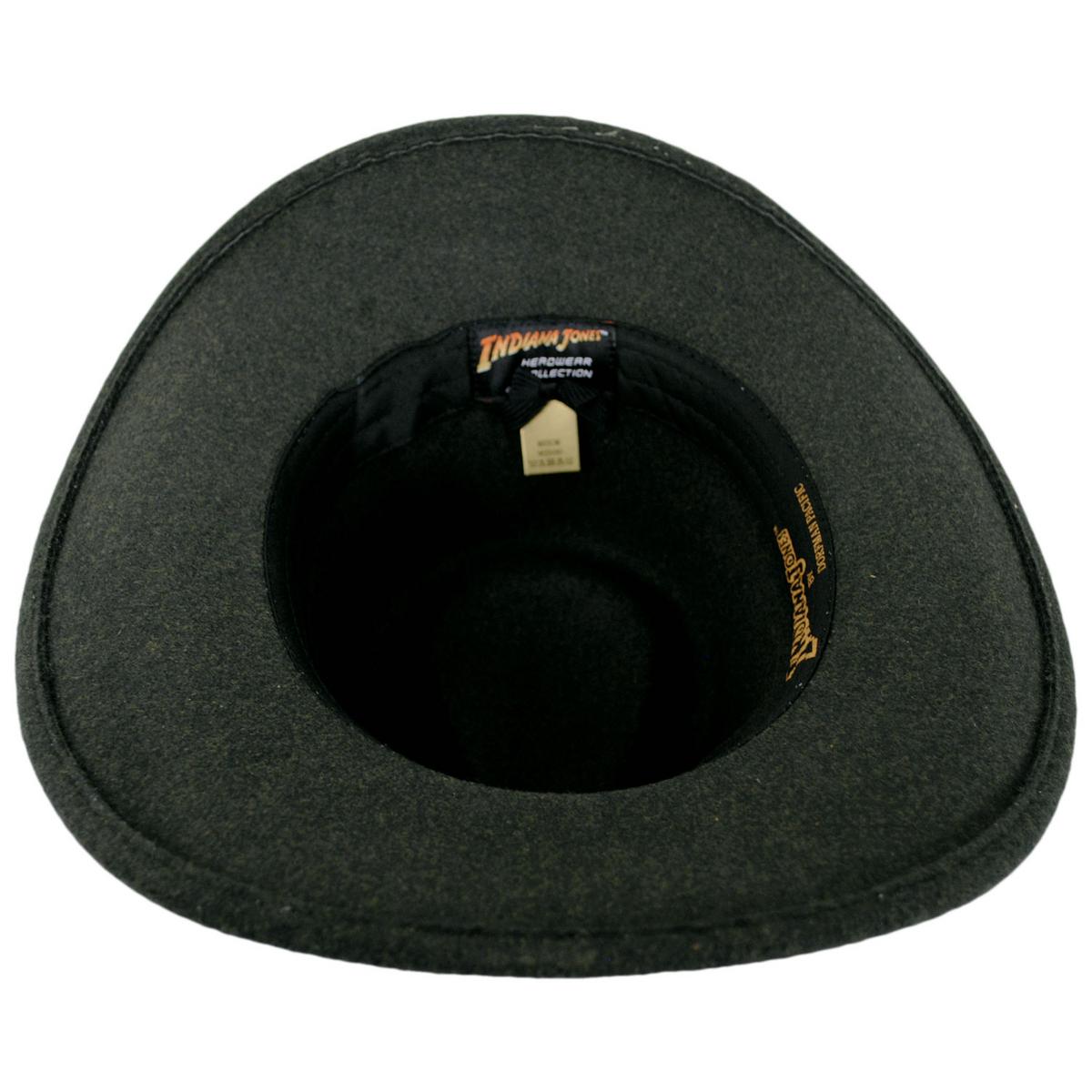 Indiana Jones | Officially Licensed Timary Crushable ProvatoKnit Safari Fedora Hat | 130466 | under | OLIVE GREEN