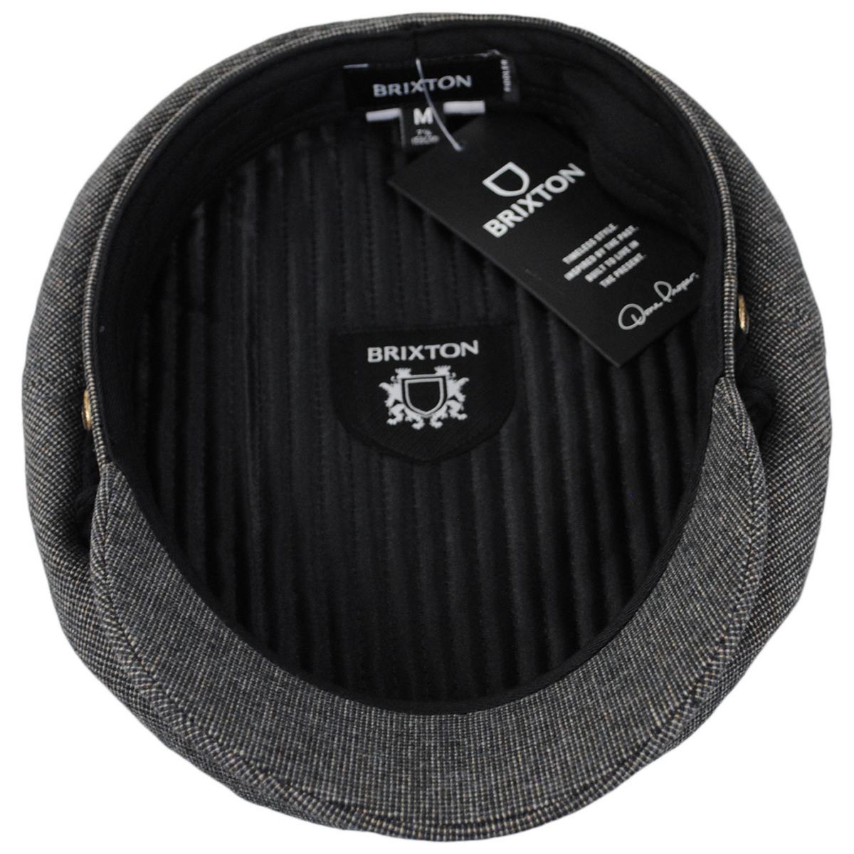 BRIXTON HATS | Cotton Blend Tweed Fiddler's Cap | 181301 | under | MIXED TWEED