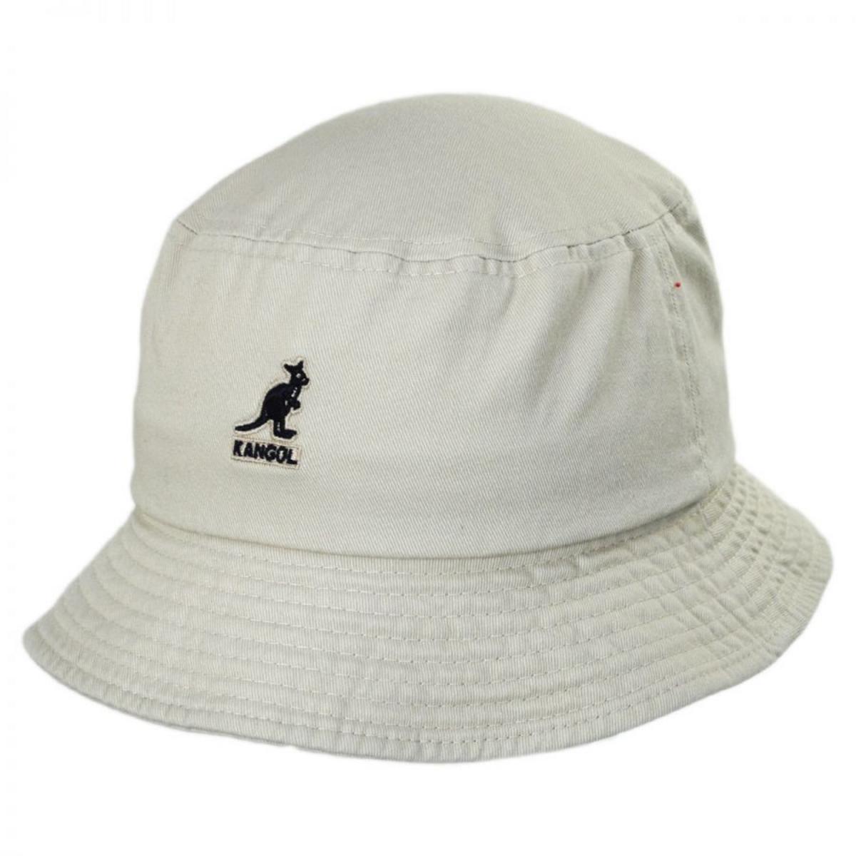 Kangol | Washed Cotton Bucket Hat | 185701 | lead | KHAKI