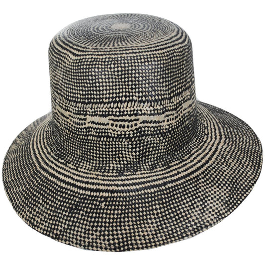 BRIXTON HATS | Lopez Panama Straw Sun Hat | 104052SC | front | CATALINA SAND/BLACK