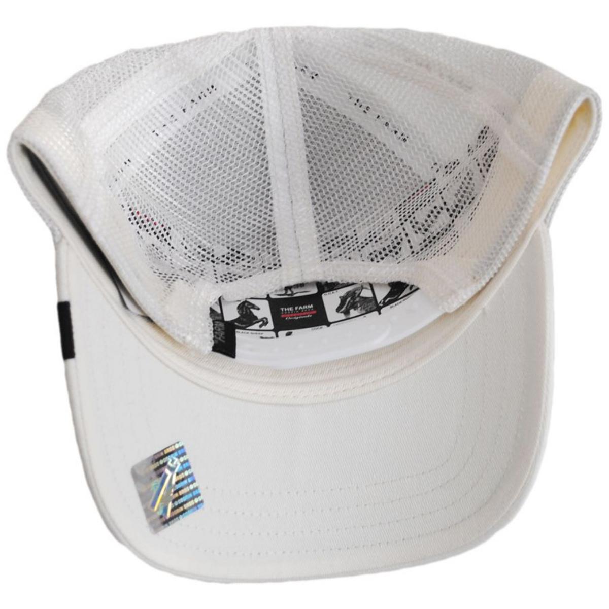 Goorin Bros | Black Panther Trucker Snapback Baseball Cap | 200437 | under | WHITE