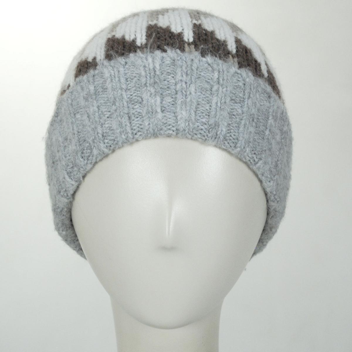 Scala | Kerrigan Recycled Knit Beanie Hat | 500046 | front | GREY