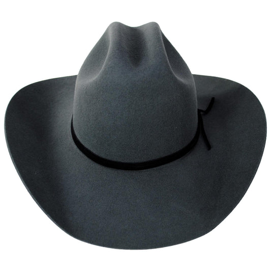 BRIXTON HATS | Laredo Weather Guard Wool Felt Cowboy Hat | 135671 | front | ASPHALT