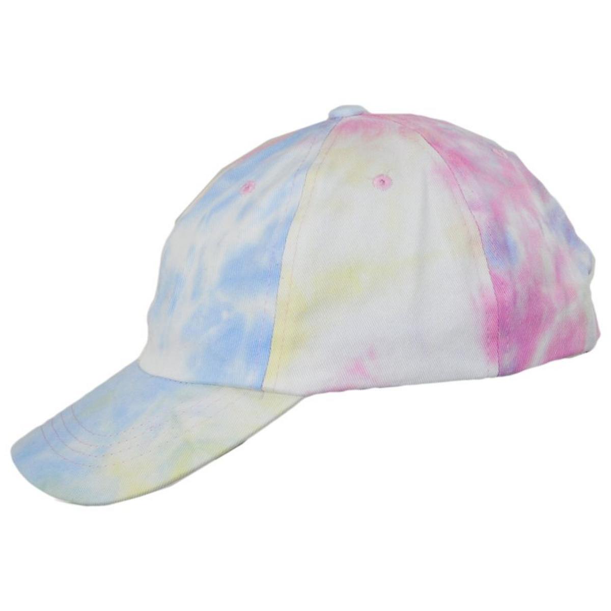 Cappelli | Splash Tie Dye Cotton Baseball Cap Dad Hat | 200339 | profile | PINK