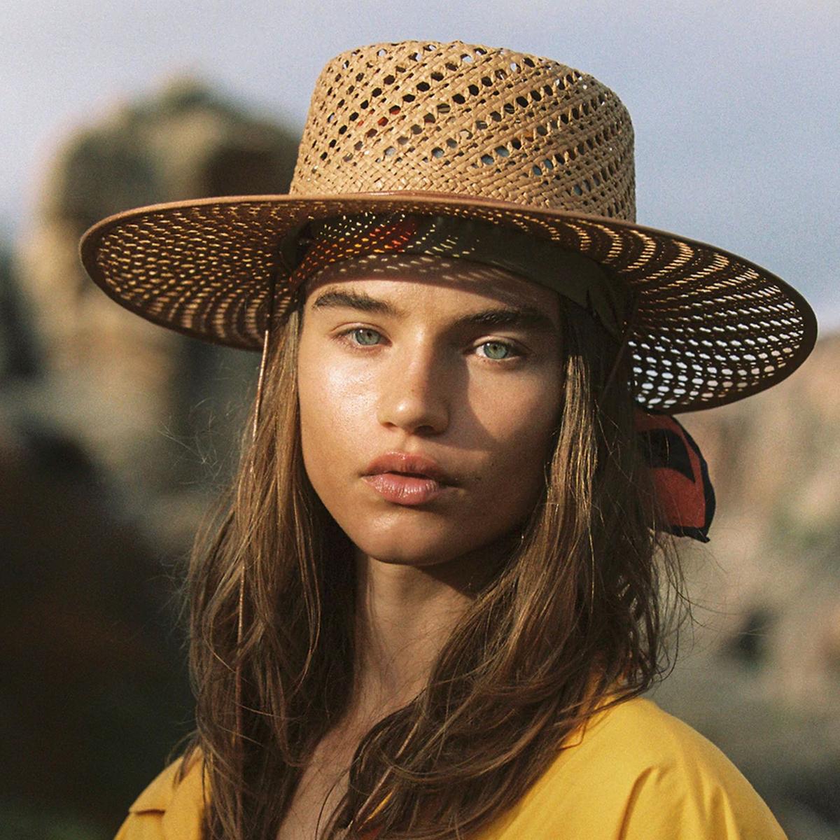 Lack of Color | Cesca Open Weave Toyo Straw Boater Hat | 105011 | lsftwo | BROWN
