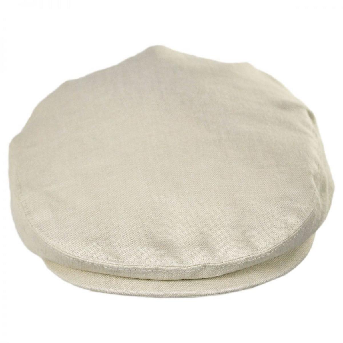Jaxon Hats | Linen and Cotton Ivy Cap | 167732 | front | NATURAL