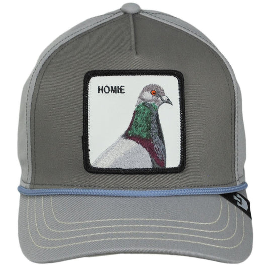 Goorin Bros | Pigeon 100 Trucker Snapback Baseball Cap | 200642 | front | GREY