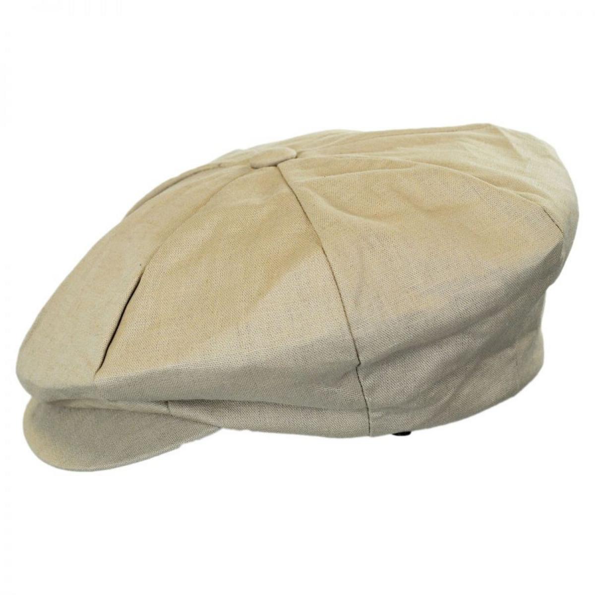 Jaxon Hats | Linen Big Apple Cap | 167736 | profile | NATURAL