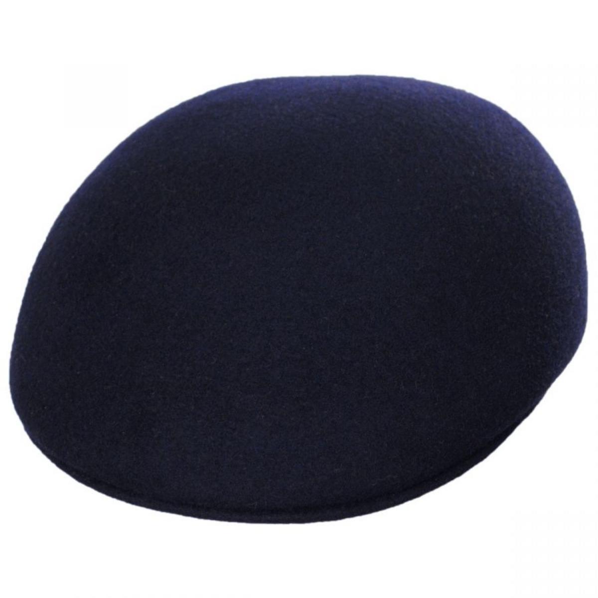 Bigalli | Wool Felt Ascot Cap | 161806 | lead | NAVY