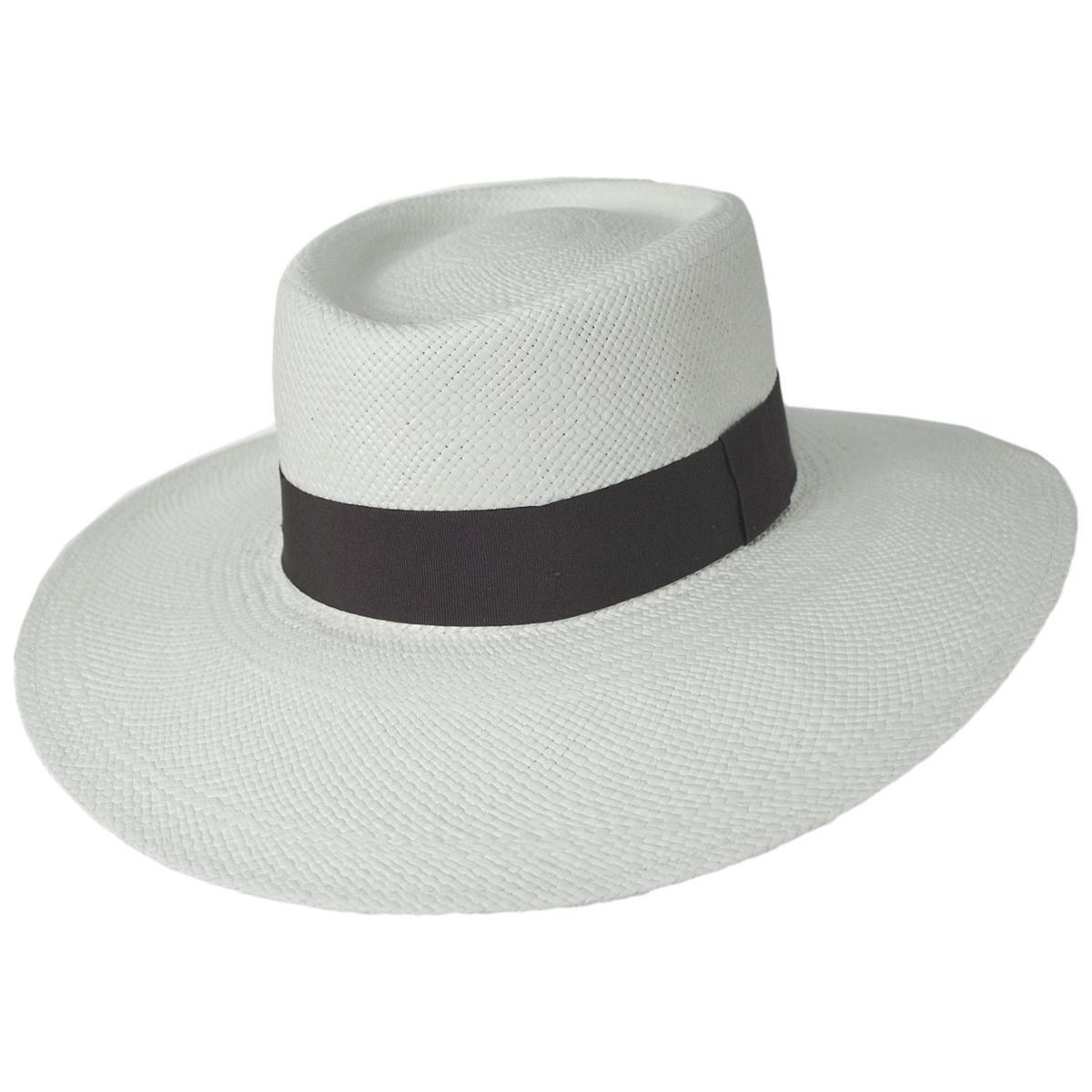 3 Regions Trade Co. | Gaucho Brisa Grade 4-5 Panama Straw Hat | 128752 | lead | WHITE/BROWN