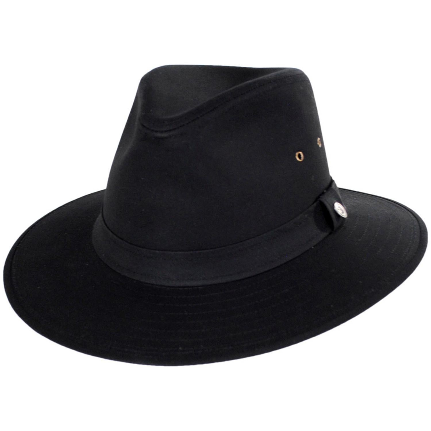 Jaxon Hats Cotton Oilcloth Safari Fedora Hat: Size: S Olive Green Jaxon Hats Cotton Oilcloth Safari Fedora Hat: Size: S Olive Green