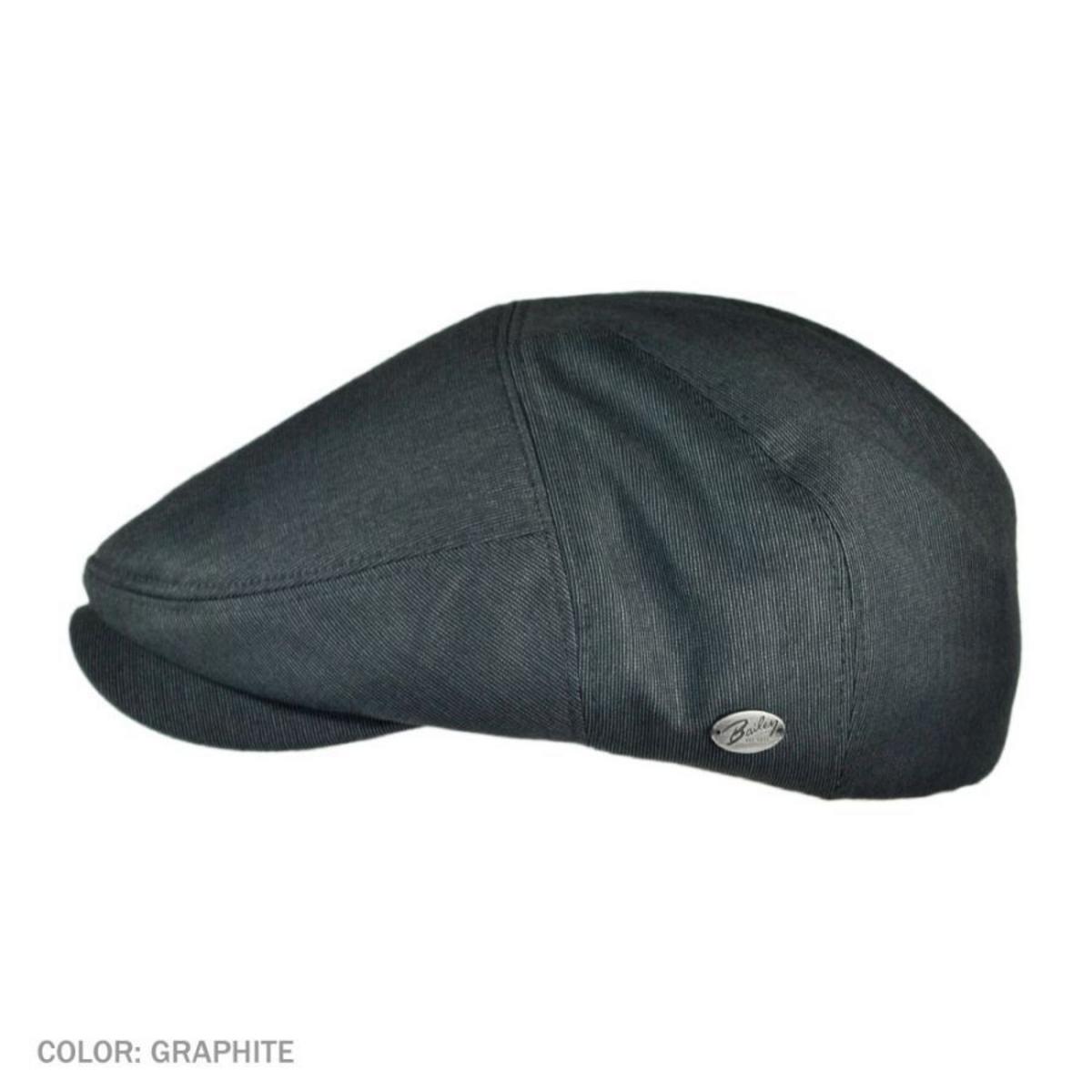 Bailey 1922 | Slater Fabric Ivy Cap | 167114 | profile | GRAPHITE