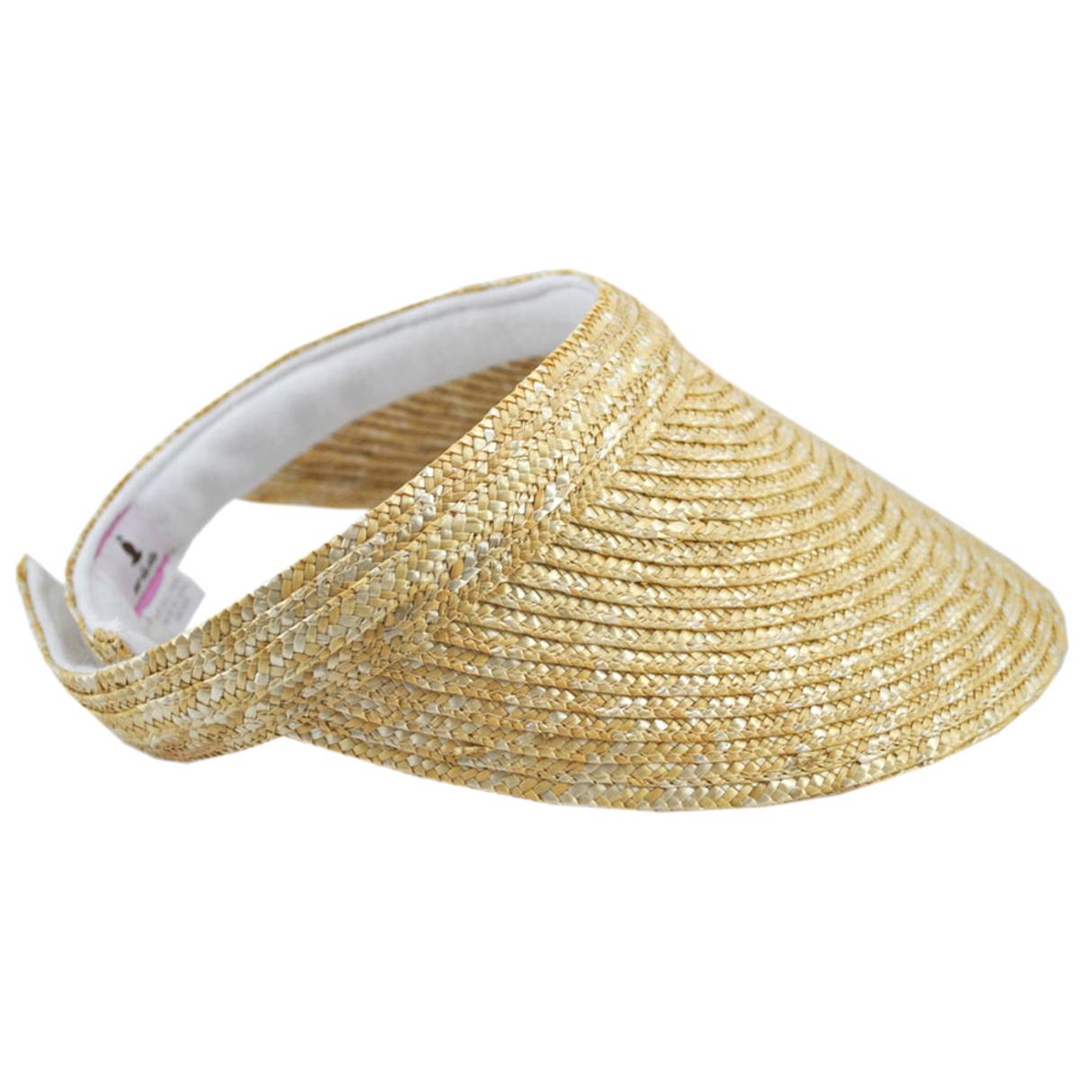 Milan Straw Wide Brim Visor