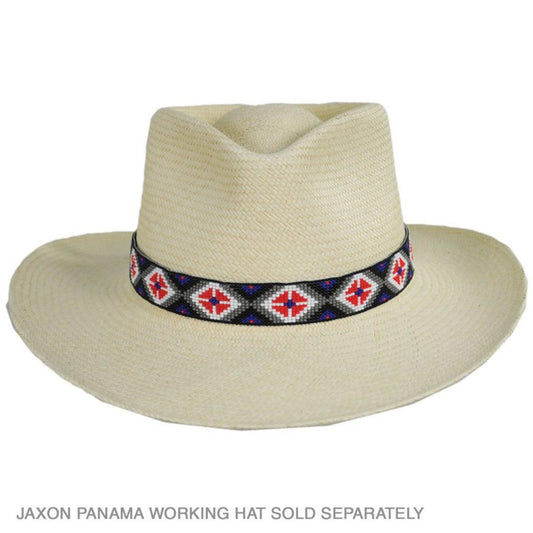 SunBody Hats | Clover Beaded Hat Band | 602625 | front | BLACK