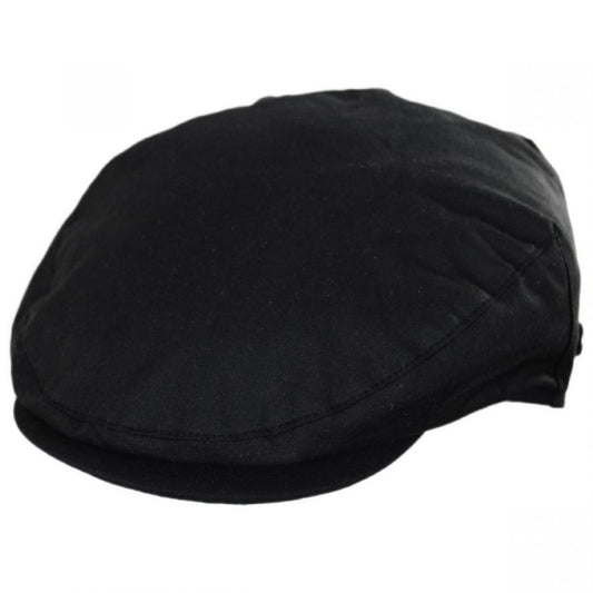 Jaxon & James | British Millerain Wax Cotton Ivy Cap | 170011 | lead | BLACK