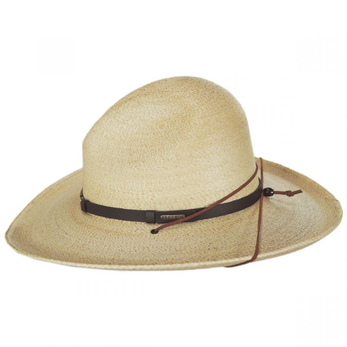 Stetson | Calhoun Palm Leaf Straw Gus Western Hat | 127022 | profile | NATURAL