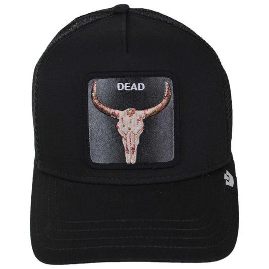 Goorin Bros | Dead Skull Mesh Trucker Snapback Baseball Cap | 200811 | front | VOID