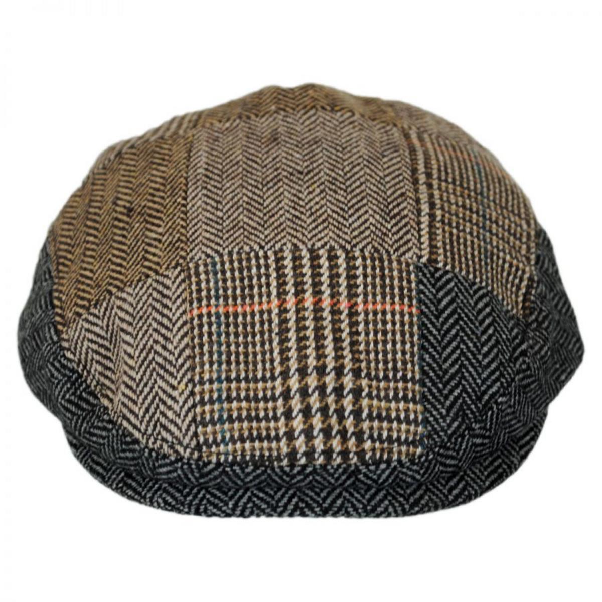 Jaxon Hats | Baby Patchwork Wool Blend Ivy Cap | 512114 | front | BROWN