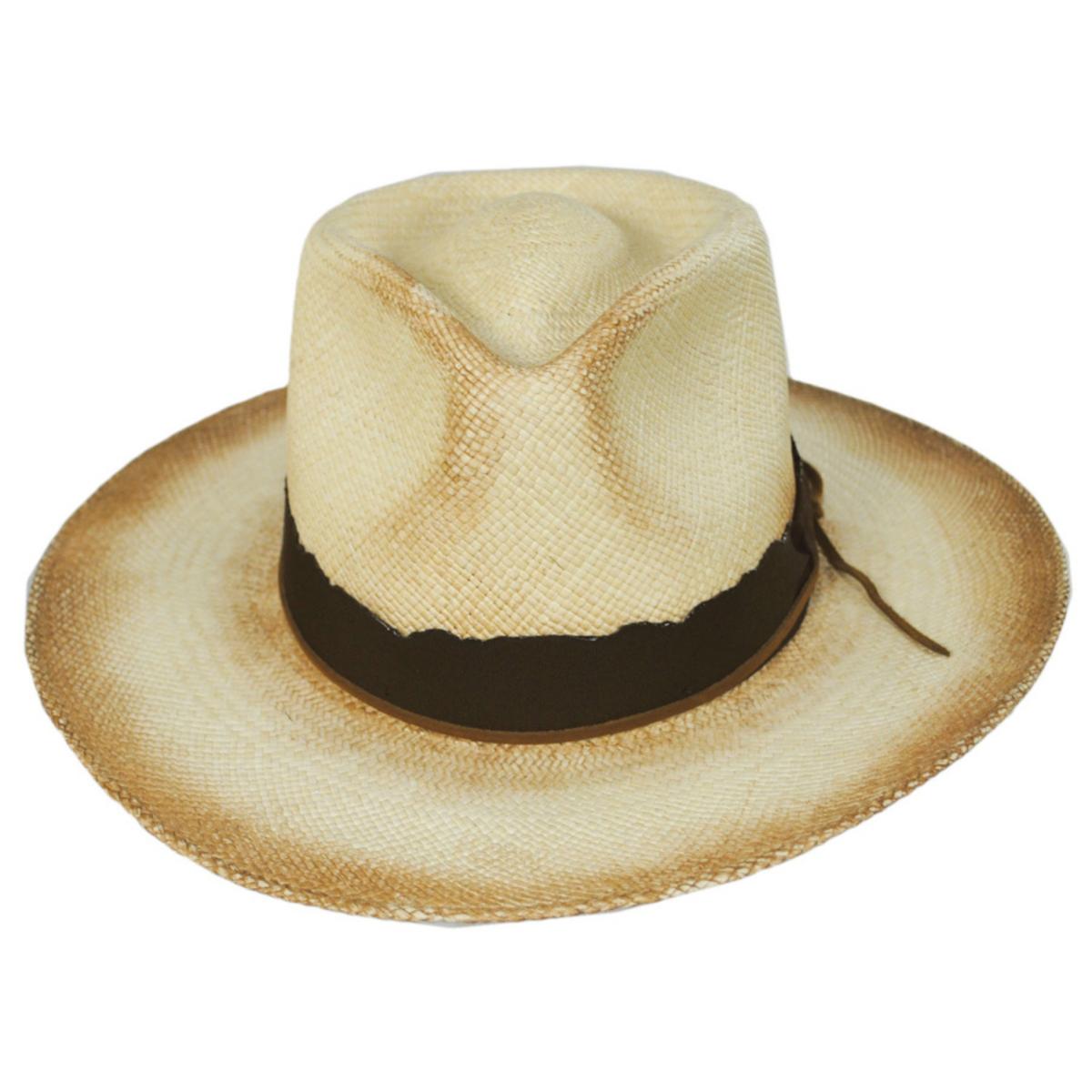 Bigalli | Sunny Panama Straw Fedora Hat | 129237 | front | NATURAL