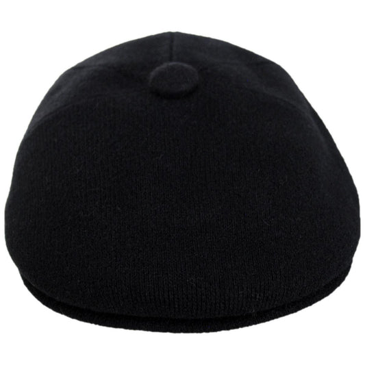 Kangol | Wool 575 Panel Flat Cap | 160837 | front | BLACK