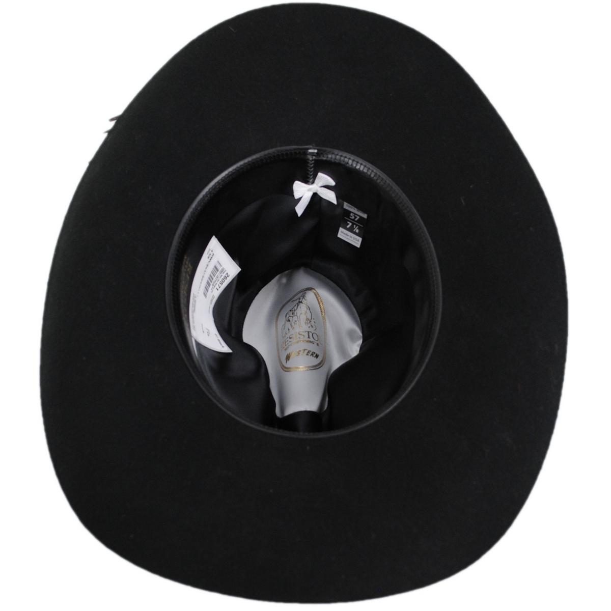 Resistol | Cisco Wool Felt Western Hat | 130648 | under | BLACK