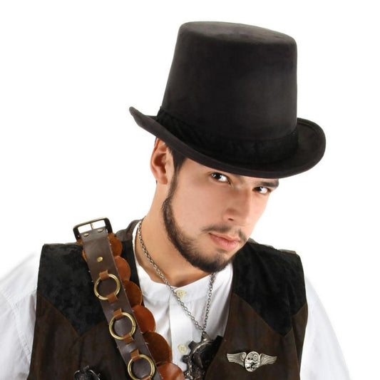 Elope | Steamworks Coachman Top Hat | 190224 | front | BLACK