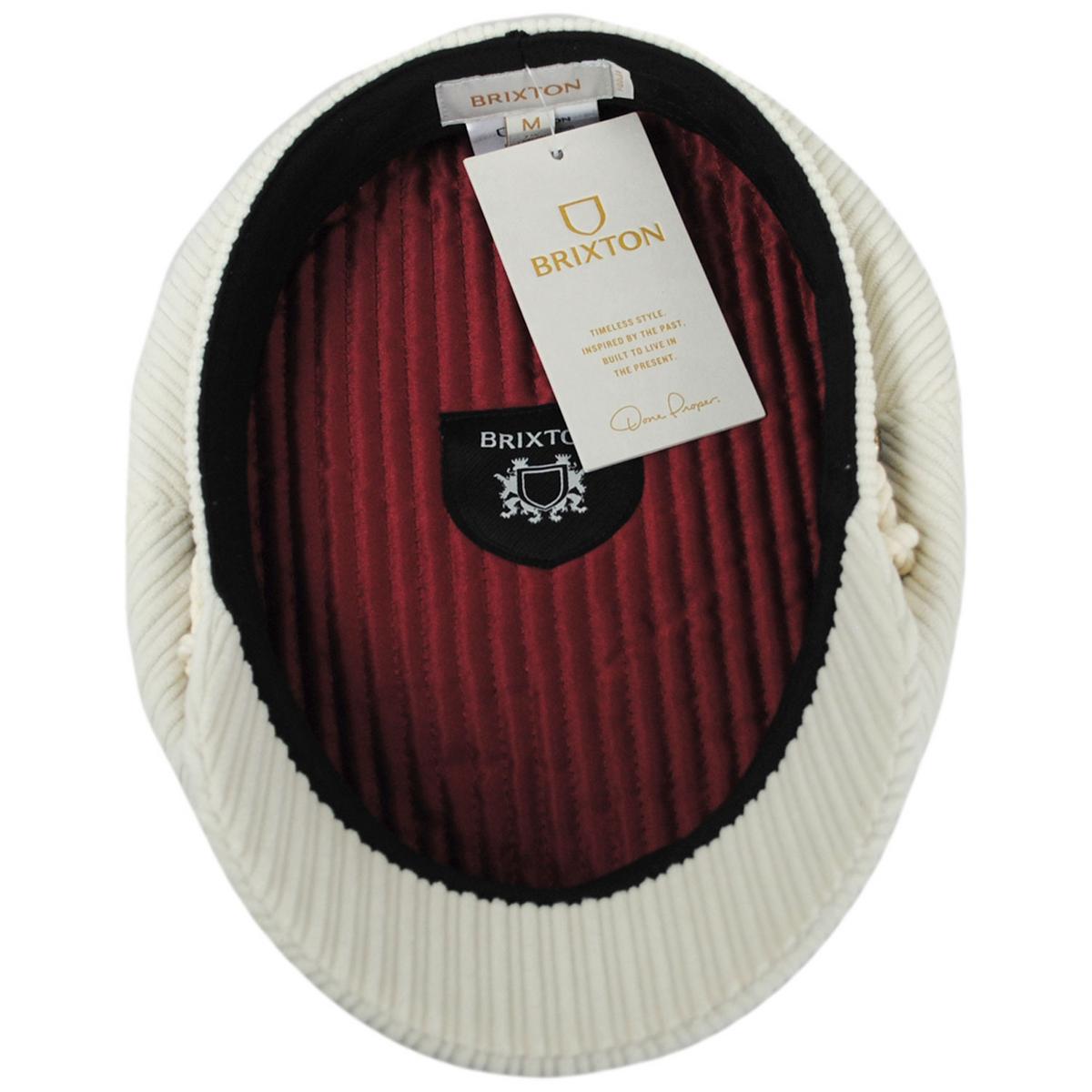 BRIXTON HATS | Corduroy Fiddler Cap | 181305 | under | DOVE