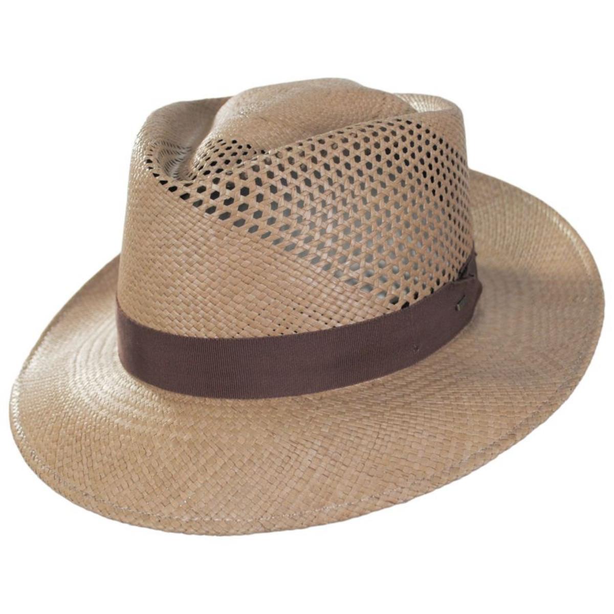 Bailey 1922 | Hurtle Panama Straw Fedora Hat | 127737 | lead | TAWNY