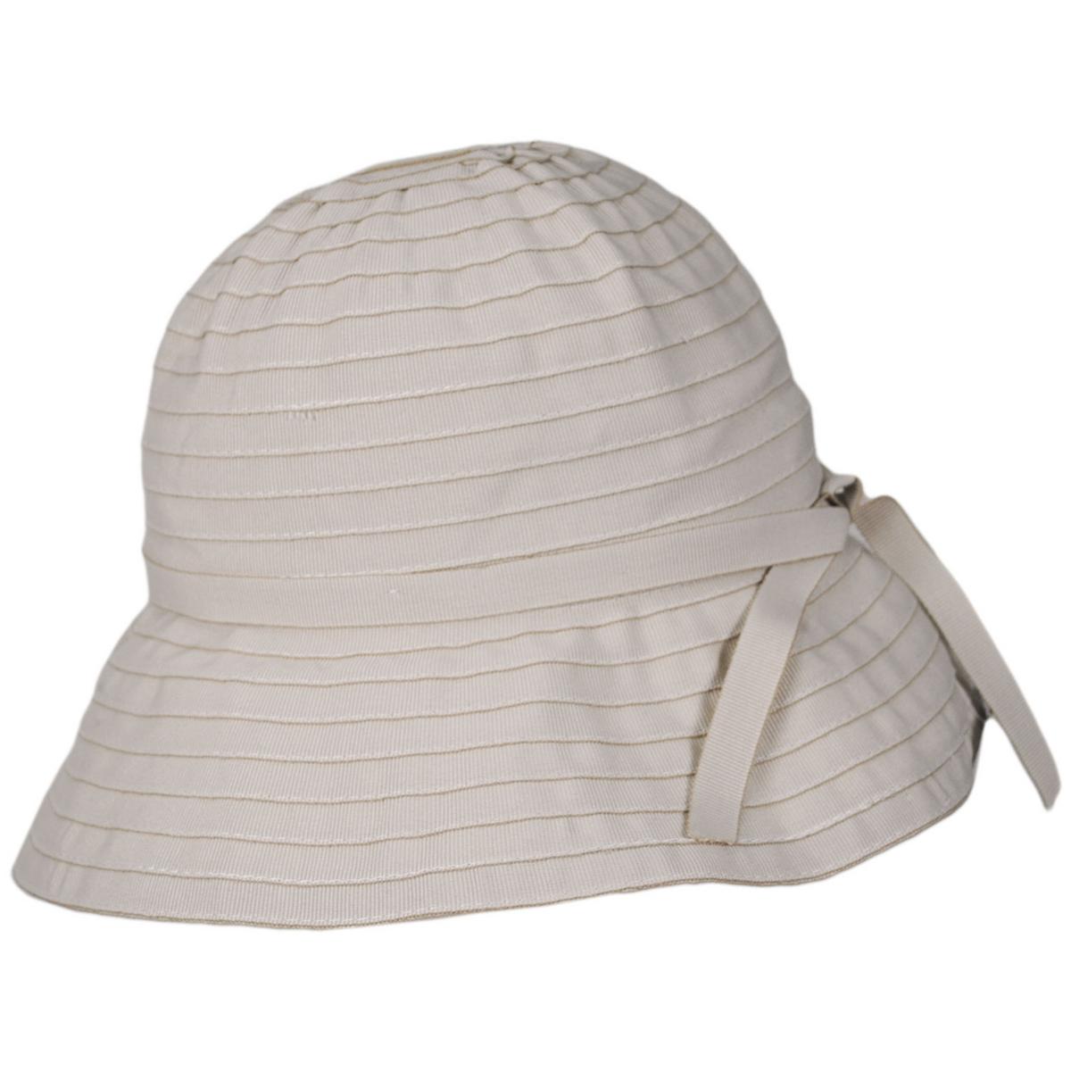 Jeanne Simmons | Roller Ribbon Cotton Blend Sun Hat | 106509 | profile | KHAKI