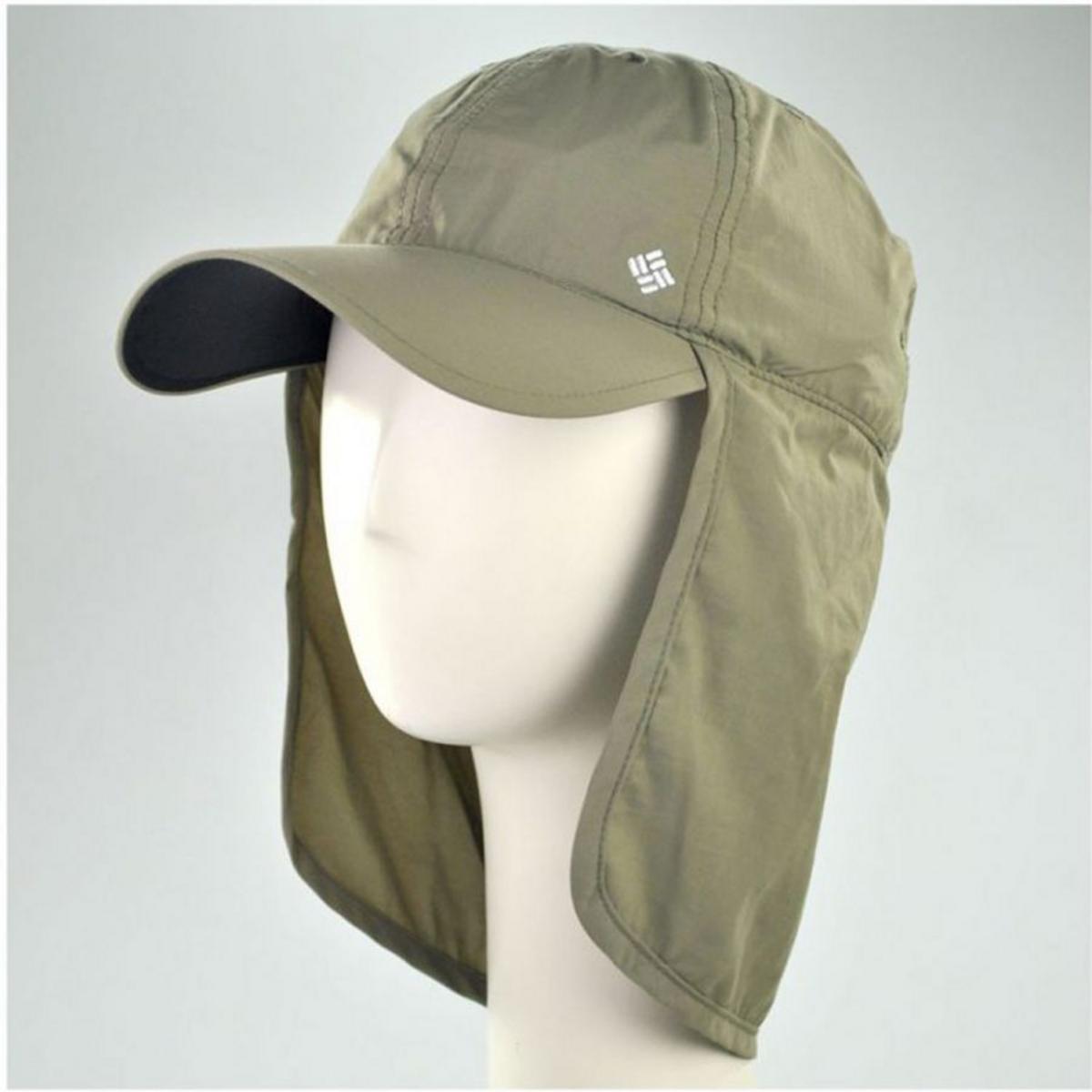 Columbia Sportswear | Schooner Bank Cachalot Neckflap Baseball Cap | 400108 | lead | SAGE