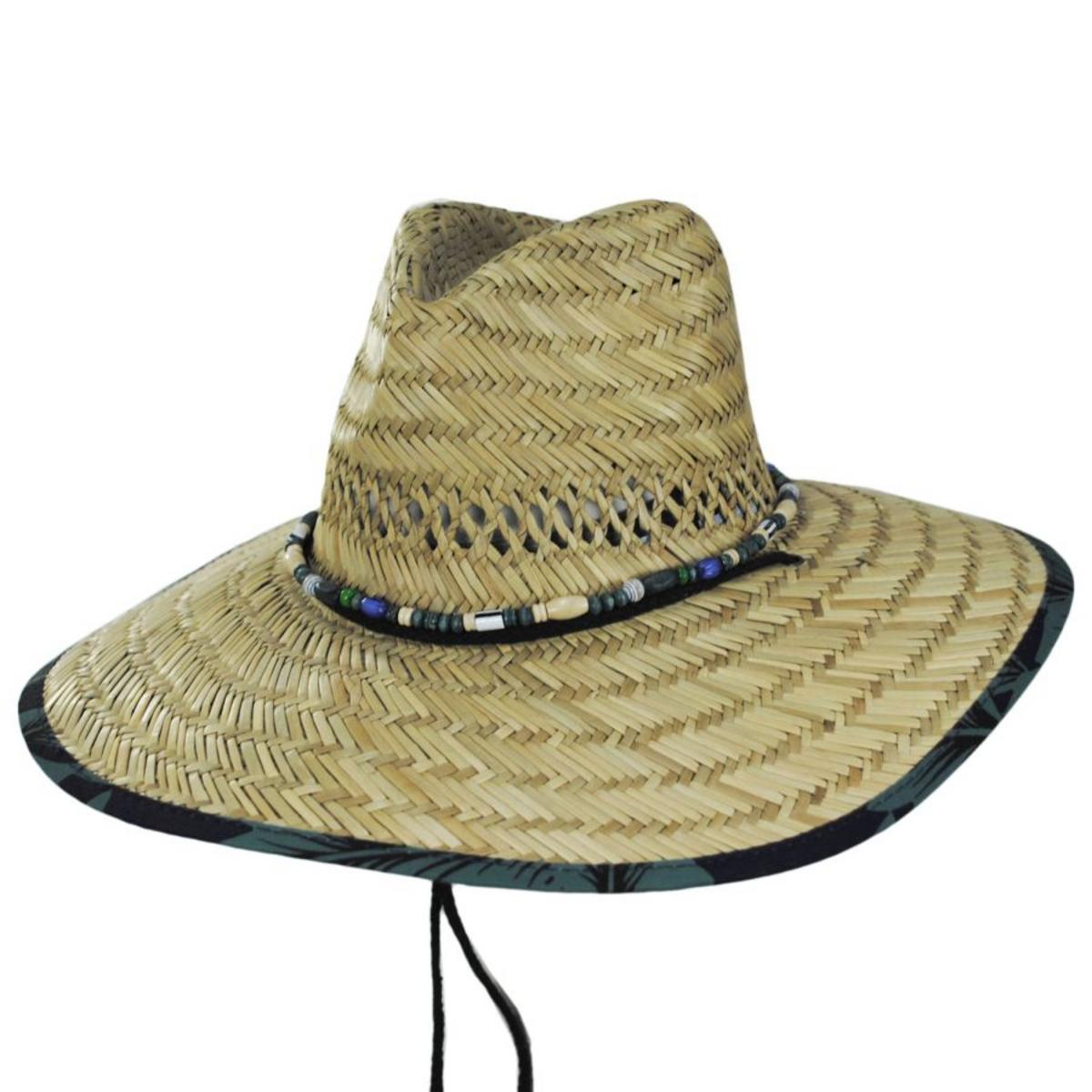 Dorfman Pacific | Kalisa Rush Straw Lifeguard Hat | 101364 | lead | NATURAL