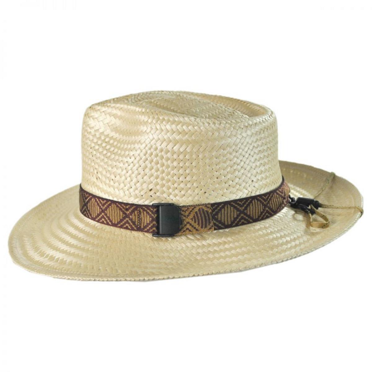 Riverz by San Francisco Hat Company | Delta TechStraw Fedora Hat | 401601 | profile | OFF WHITE