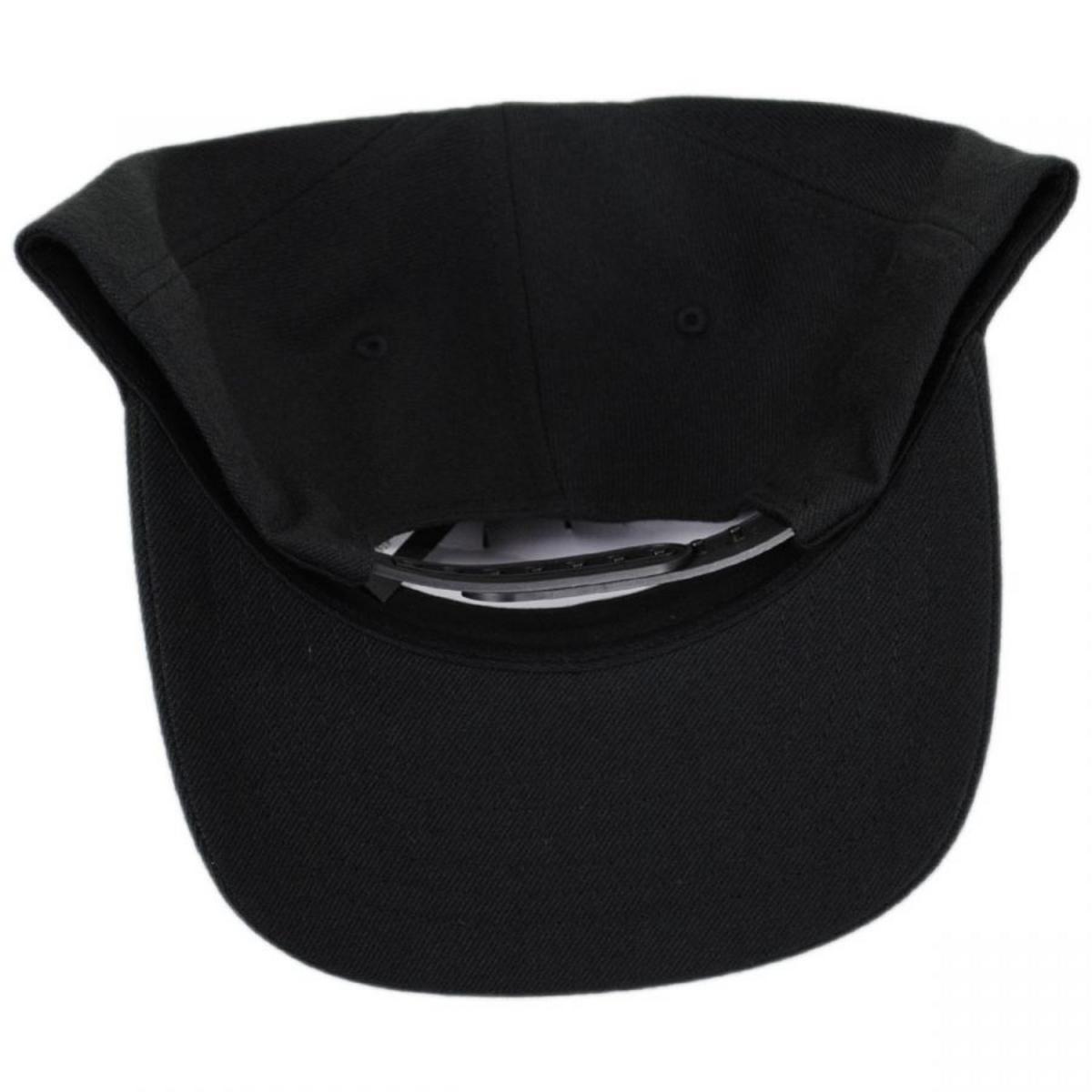 BRIXTON HATS | Crest 5-Panel Snapback Baseball Cap | 201790 | profile | BLACK/WHITE