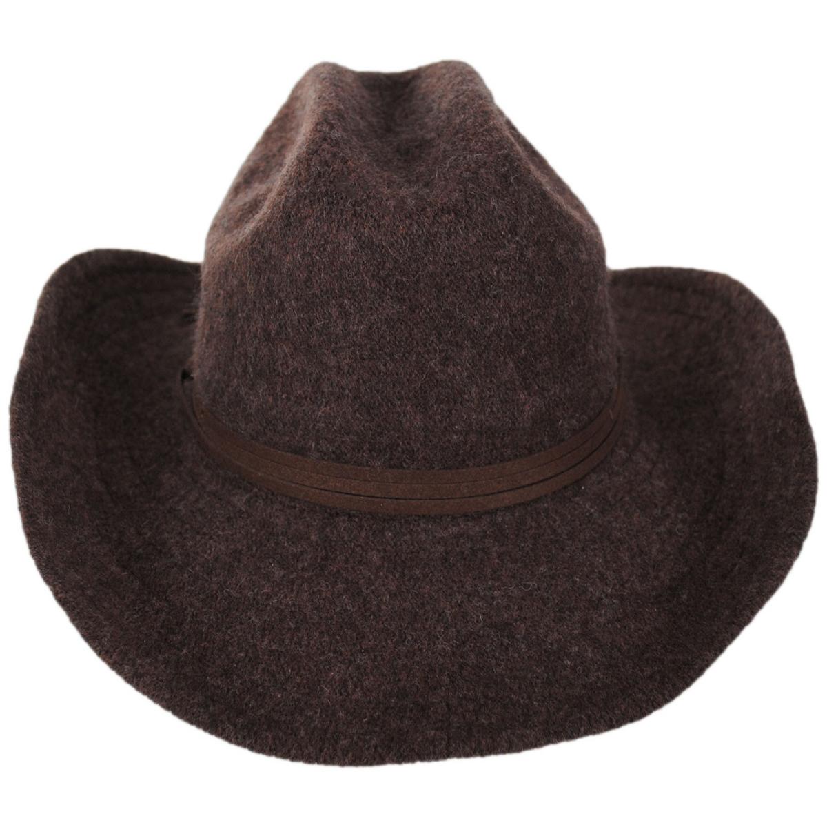 San Diego Hat Company | Rowley Wool Knit Cowboy Hat | 108660 | front | CHOCOLATE
