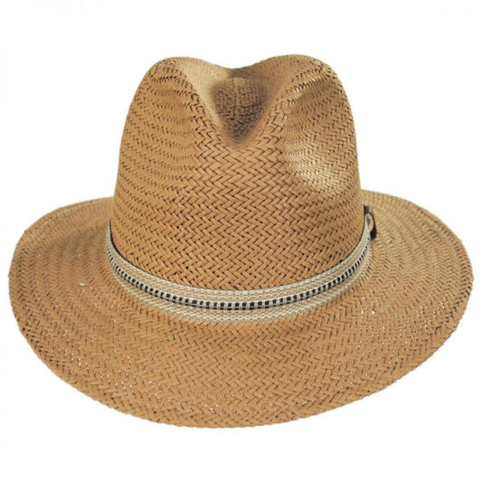 Bailey 1922 | Kilgore Raindura Straw Fedora Hat | 127720 | front | OXFORD TAN
