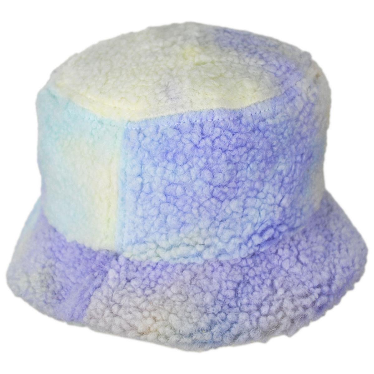 San Diego Hat Company | Kid's Tie-Dye Sherpa Bucket Hat | 508837 | front | MULTI