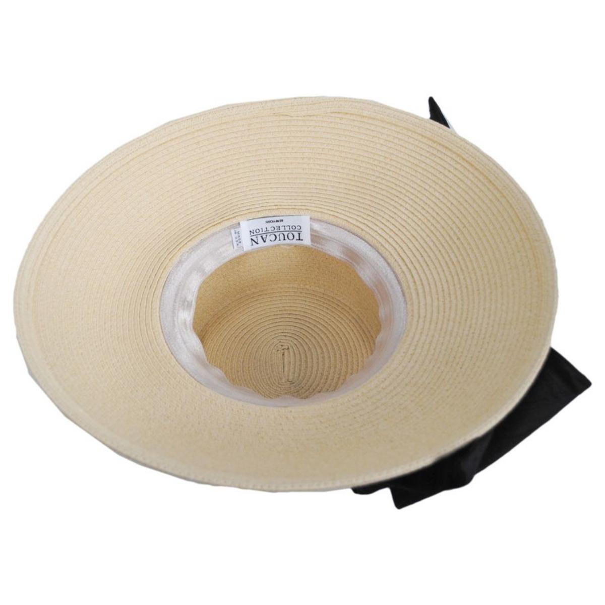 Silk Bow Toyo Straw Lampshade Hat - Made to Order