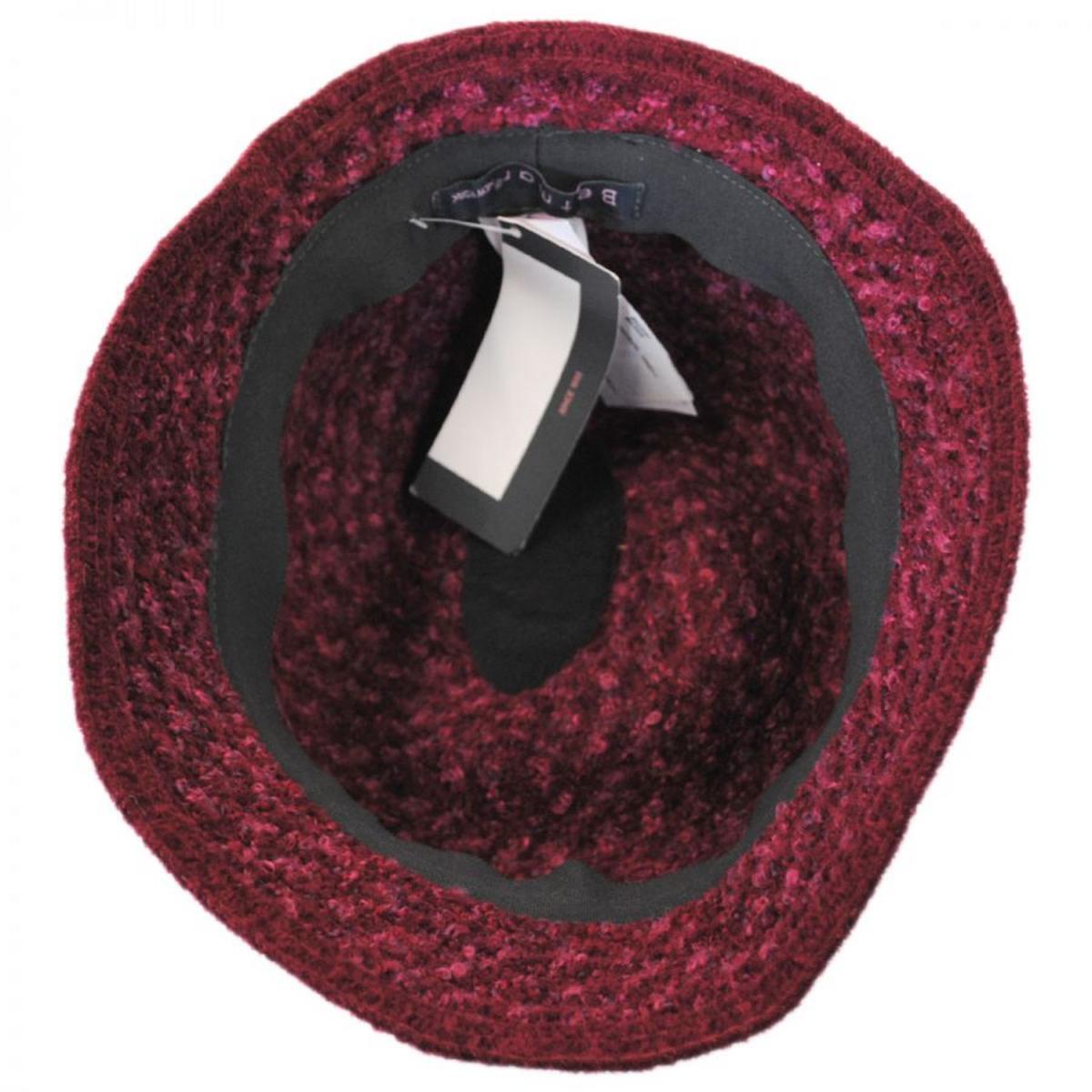 Betmar | Willow Knit Cloche Hat | 106017 | under | BORDEAUX MULTI