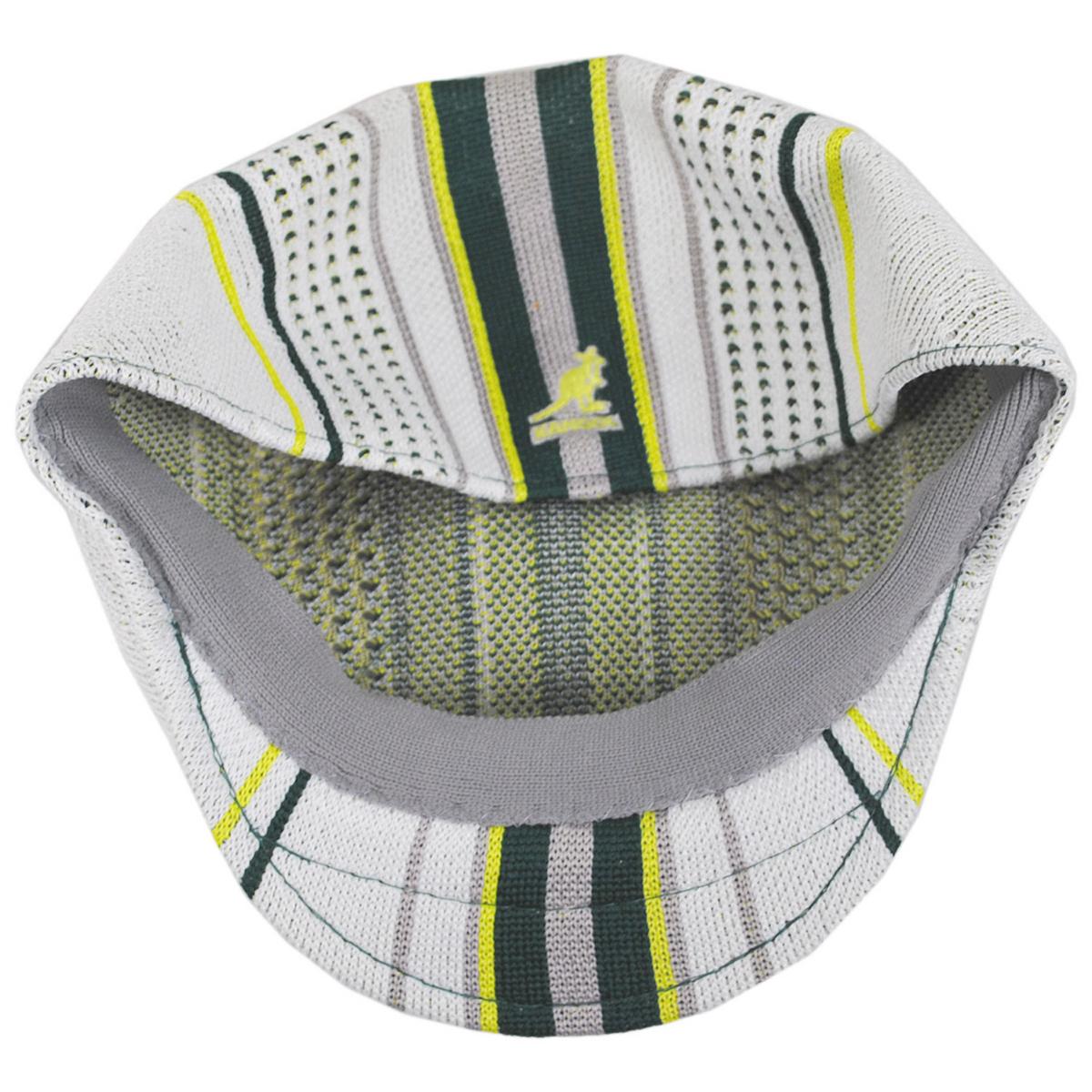 Kangol | Clubhouse Stripe 507 Ivy Cap | 161030 | under | WHITE/MASTERS GREEN