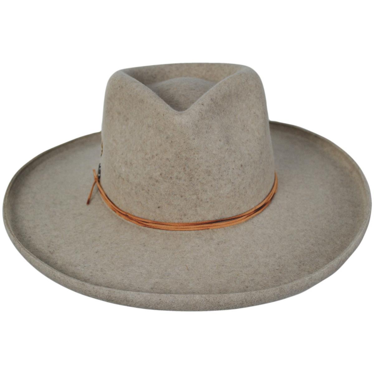 Biltmore | V.C. The Bones Wool Felt Fedora Hat | 130296 | front | BRINDLE