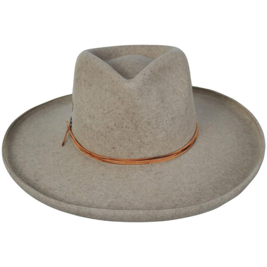 Biltmore | V.C. The Bones Wool Felt Fedora Hat | 130296 | front | BRINDLE