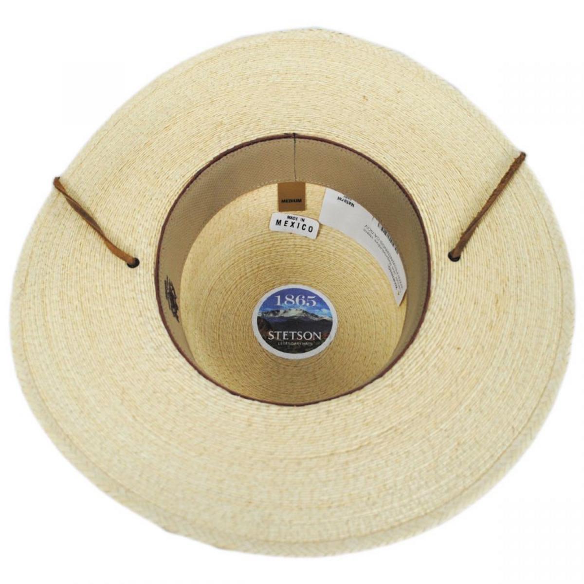 Stetson | Klondike Palm Straw Open Crown Western Hat | 127018 | under | NATURAL