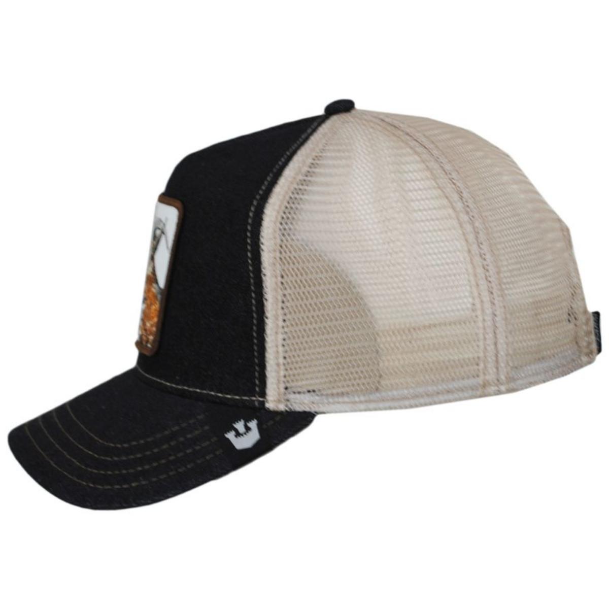 Goorin Bros | Goat Mesh Trucker Snapback Baseball Cap | 200427 | under | CHARCOAL