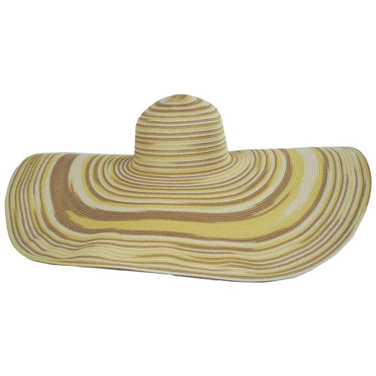 San Diego Hat Company | Look At Me Braided Toyo Straw Sun Hat | 103665 | front | NATURAL
