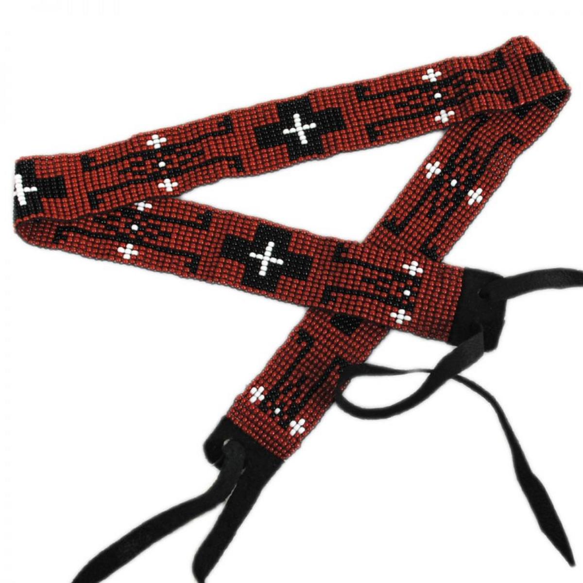 SunBody Hats | Moab Beaded Hat Band | 602621 | lead | BURGUNDY