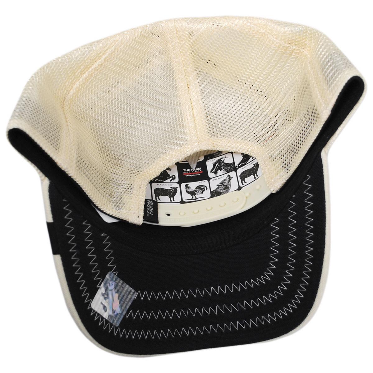 Goorin Bros | Menace Mesh Trucker Snapback Baseball Cap | 200698 | under | CREME