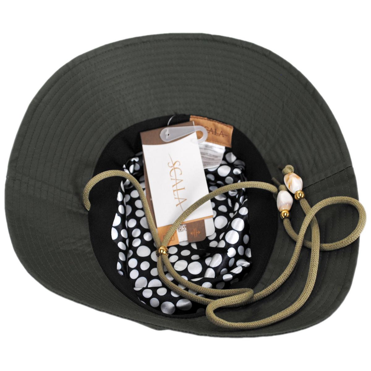 Scala | Aloma Nylon Rain Hat | 106425 | under | OLIVE